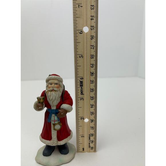 Christmas Traditions 4" Ceramic Santa Figurine Red Coat Hand Painted w Box - Picture 7 of 10